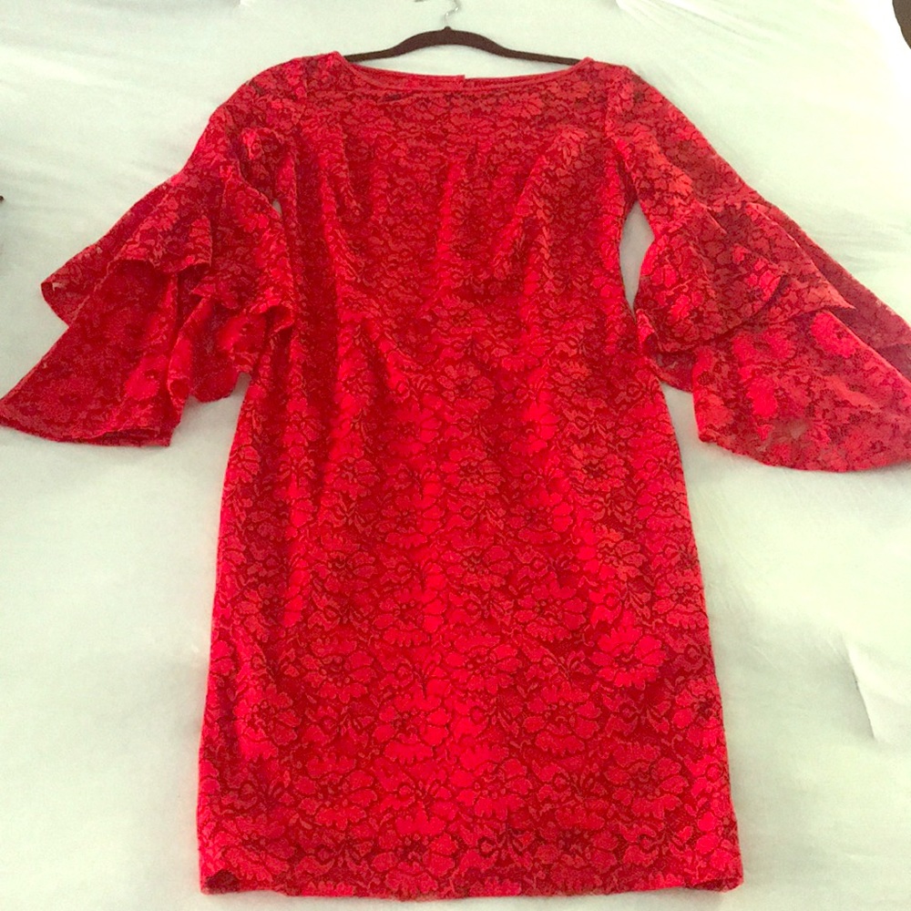 Red cocktail dress
